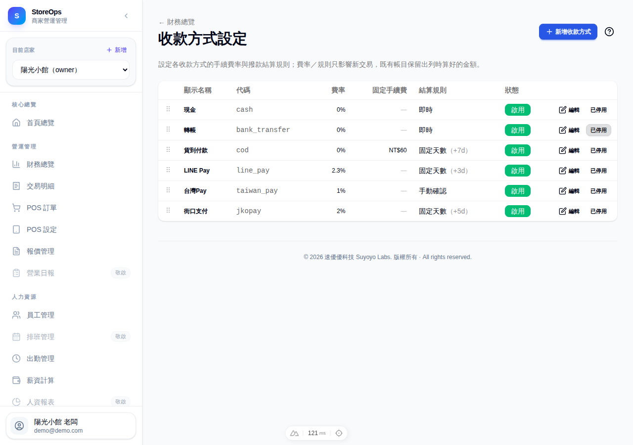 收款方式